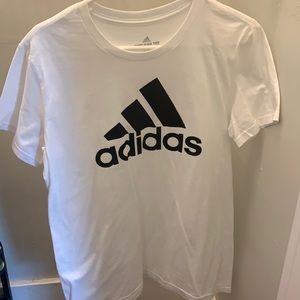 white adidas t-shirt